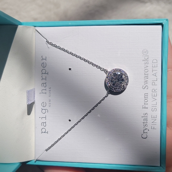 Paige Harper Swarovski Crystal Halo Necklace - Picture 7 of 7